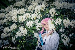 IR6_13864 @daphne_purpura as Kanroji Mitsuri (Anime Demon Slayer) Cos & Fun - Hanami Shooting Treffen 2022, Luisenpark