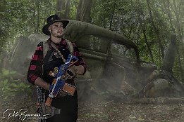 IR6_15318-2 Soldier from Ghost Recon by @schwindmax Wie.mai.kai 2022 - Anime- Manga- Japan- Cosplay Convention in Flrsheim/Main Background Image: Hands off my tags!...