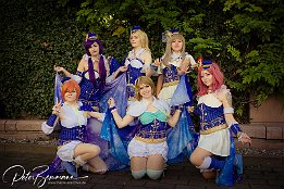 Frankfurter Buchmesse 2017 Melina Rau als Hanayo aus der Constellation gruppe aus dem Anine Love Live Mira Heichou als Rin Lukka.Zenke als Eli