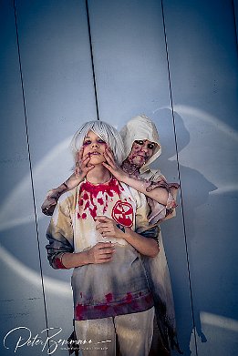 Frankfurter Buchmesse 2017 Angelina Hüttel als Ruvik und Simone Laag als Leslie Withers aus The Evil within