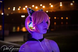 IMG 01753  Anime/Game: love live school idol project • Version: Cyber . Character: Umi  - @delaaacosplay Kotori - @nyashi_chan Rin - @actuallyjustalice Eli - @Killerkatzex3 . . : LR_Excessor