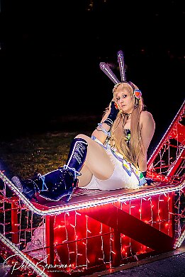 IMG 01788  Anime/Game: love live school idol project • Version: Cyber . Character: Umi  - @delaaacosplay Kotori - @nyashi_chan Rin - @actuallyjustalice Eli - @Killerkatzex3 . . : LR_Excessor