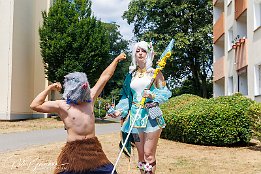 IR6_16963 @suiginto_chan als Natsume Kokoro aus Princess connect und @schwindmax als Inosuke aus Demon Slayer