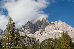 IMG 5141  Dolomiten Panaroma - so sah es aus, wenn man im Hotel Mae aus dem Fenster schaute