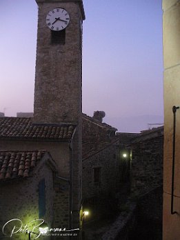 Blick aus dem Fenster - Abendstimmung in Rosans