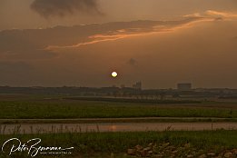 Sonnenuntergang Sonnenuntergang ber dem Lerchenberg