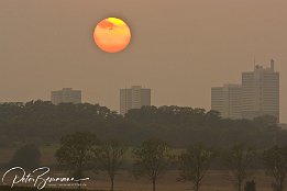 Sonnenuntergang Sonnenuntergang ber dem Lerchenberg