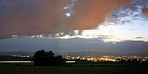 Rhein-Main bei Nacht  Mainz und Rhein-Main bei Nacht - gesehen von Gau-Bischofsheimer Höhe (2004)