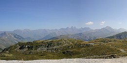 La Croix de Fer Blick vom Col de la Croix de Fer (F), Motorrad-Tour 2004