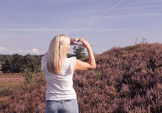 Mit Miriam in der Mehlinger Heide