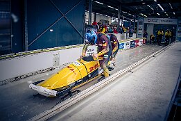 Platz 1_IR6_43172 Zern, Laurin / Schaller, Alexander (GER) Junior World Championships Bobsleigh 2025 Platz 1 - 2-Man Bobsleigh