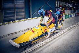 Platz 1_IR6_43173 Zern, Laurin / Schaller, Alexander (GER) Junior World Championships Bobsleigh 2025 Platz 1 - 2-Man Bobsleigh