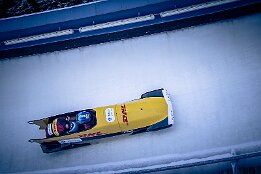 Platz 1_IR6_43812 Zern, Laurin / Schaller, Alexander (GER) Junior World Championships Bobsleigh 2025 Platz 1 - 2-Man Bobsleigh