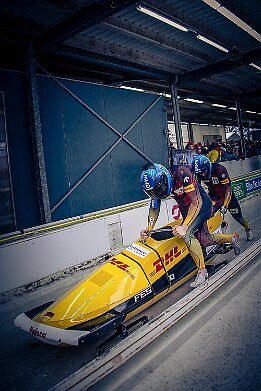 Platz 2_IR6_43196 Czudaj, Alexander / Wenzel, Jrn (GER) Junior World Championships Bobsleigh 2025 Platz 2 - 2-Man Bobsleigh
