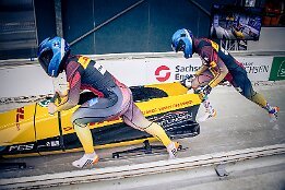 Platz 1_IR6_44240 Filipszki, Diana / Siebert, Lauryn (GER) Junior World Championships Bobsleigh 2025 Platz 1 - 2-Woman Bobsleigh