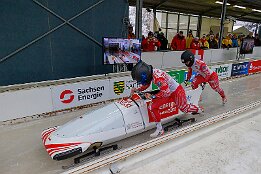 Platz 3_IR6_43967 Weiszewski, Linda / Adamek, Klaudia (POL) Junior World Championships Bobsleigh 2025 Platz 3 - 2-Woman Bobsleigh