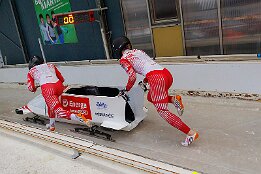 Platz 3_IR6_43978 Weiszewski, Linda / Adamek, Klaudia (POL) Junior World Championships Bobsleigh 2025 Platz 3 - 2-Woman Bobsleigh