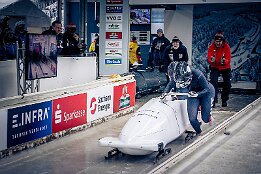 Platz 4_IR6_44158 Haslwanter, Lea / Indruchova, Isabel (AUT) Junior World Championships Bobsleigh 2025 Platz 4 - 2-Woman Bobsleigh
