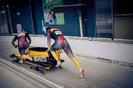 Platz 5_IR6_44047 Candrix, Charlotte / Brunnhbner, Lena (GER) Junior World Championships Bobsleigh 2025 Platz 5 - 2-Woman Bobsleigh