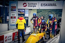 Platz 1_IR6_44466 Zern, Laurin / Peth, Christopher / Becker, Tim / Schaller, Alexander (GER) Junior World Championships Bobsleigh 2025 Platz 1 - 4-Man Bobsleigh,