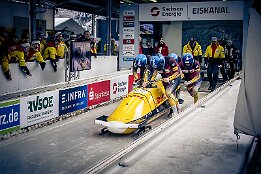 Platz 1_IR6_44482 Zern, Laurin / Peth, Christopher / Becker, Tim / Schaller, Alexander (GER) Junior World Championships Bobsleigh 2025 Platz 1 - 4-Man Bobsleigh,