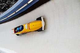Platz 1_IR6_44835 Zern, Laurin / Peth, Christopher / Becker, Tim / Schaller, Alexander (GER) Junior World Championships Bobsleigh 2025 Platz 1 - 4-Man Bobsleigh,