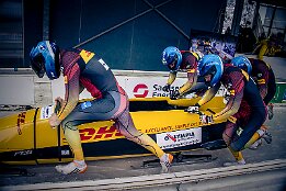 Platz 2_IR6_44451 Czudaj, Alexander / Dahms, Felix / Wenzel, Jrn / Vogel, Nino (GER) Junior World Championships Bobsleigh 2025 Platz 2 - 4-Man Bobsleigh,