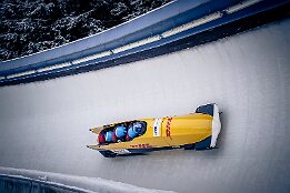 Platz 2_IR6_44860 Czudaj, Alexander / Dahms, Felix / Wenzel, Jrn / Vogel, Nino (GER) Junior World Championships Bobsleigh 2025 Platz 2 - 4-Man Bobsleigh,