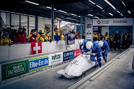 Platz 5_IR6_44332 Behounek, Matej / Bures, David / Wijas, Antonin / Havelka, Dalibor (CZE) Junior World Championships Bobsleigh 2025 Platz 5 - 4-Man Bobsleigh,