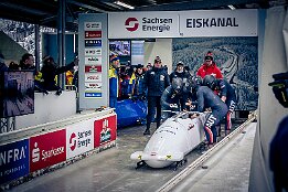 Platz 6_IR6_44272 Mandlbauer, Jakob / Zech, Lukas / Hanschitz, Dominik / Bertschler, Daniel (AUT) Junior World Championships Bobsleigh 2025 Platz 6 - 4-Man Bobsleigh,