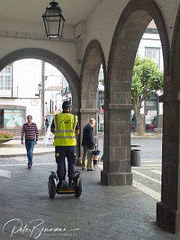 Polizei ganz bequem unterwegs